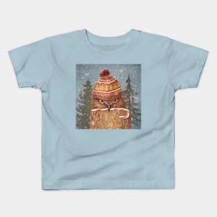 Christmas Owl Kids T-Shirt